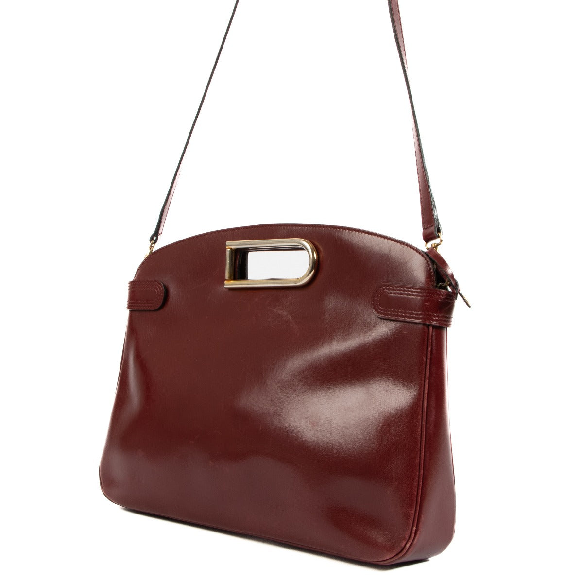 Delvaux 1978 Vintage Burgundy Box Calf D Tote Bag