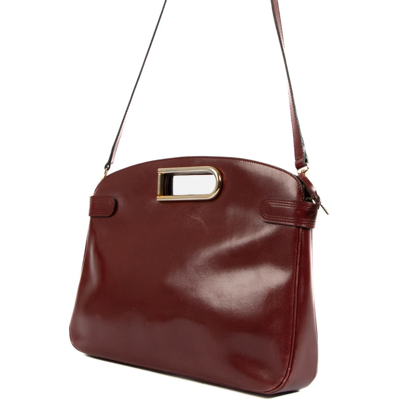 Delvaux 1978 Vintage Burgundy Box Calf D Tote Bag