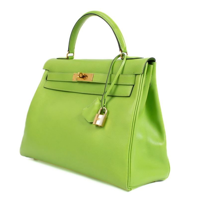 Hermès 1996 Kelly 32 Vert Cru Gulliver