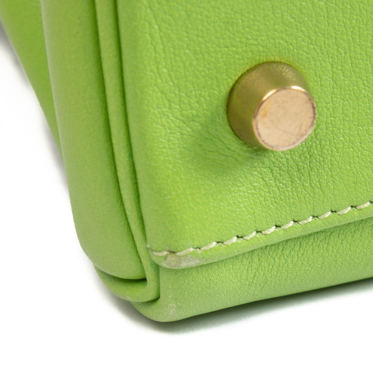 Hermès Kelly 32 Vert Cru Gulliver GHW