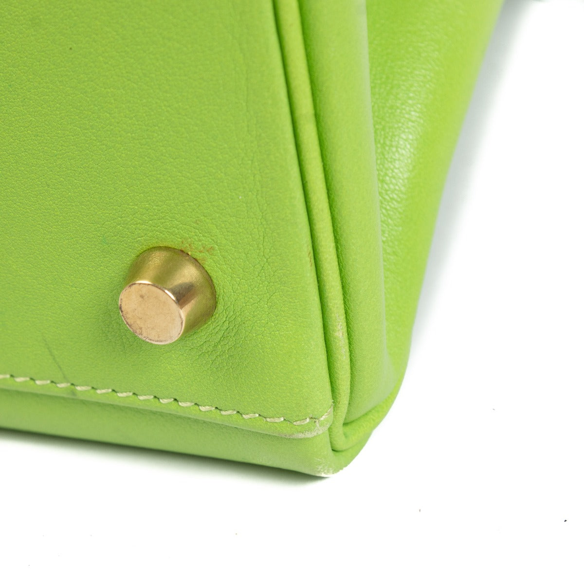 Hermès Kelly 32 Vert Cru Gulliver GHW