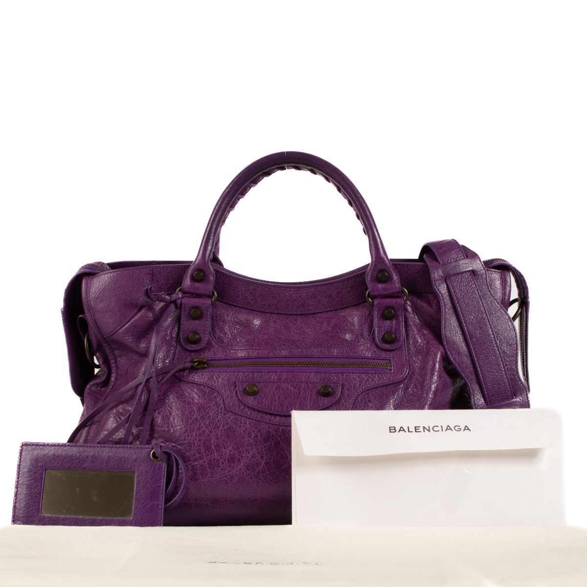 Shop 100% authentic second-hand Balenciaga Ultraviolet Arena Classic City Bag on Labellov.com