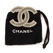Shop safe online at Labellov in Antwerp, Brussels and Knokke this 100% authentic second hand Chanel Silver and Green Brooch