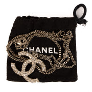 Shop safe online at Labellov in Antwerp, Brussels and Knokke this 100% authentic second hand Chanel Silver-Toned Crystal Pendant Necklace 14P