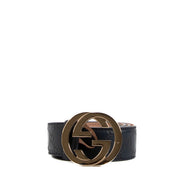 Buy an authentic Gucci Blue Leather Signature Belt on LabelLov.com