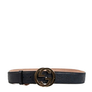 Buy an authentic Gucci Blue Leather Signature Belt on LabelLov.com
