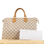 Shop 100% authentic second-hand Louis Vuitton Damier Azur Speedy 35 Top Handle Bag on Labellov.com