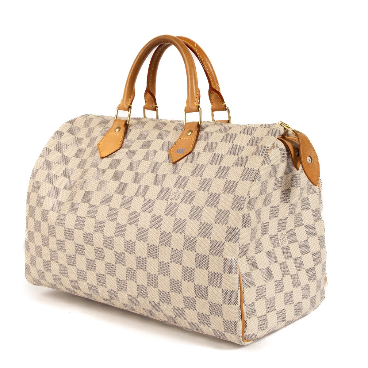 Shop 100% authentic second-hand Louis Vuitton Damier Azur Speedy 35 Top Handle Bag on Labellov.com