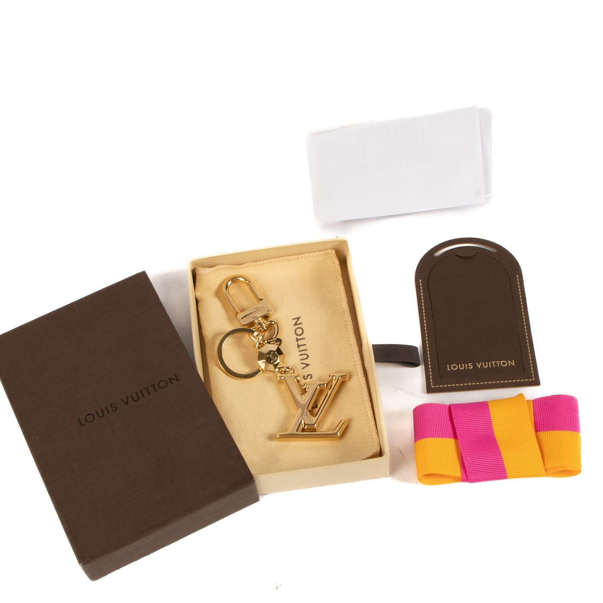 Shop 100% authentic second-hand Louis Vuitton Gold LV Keychain Other on Labellov.com