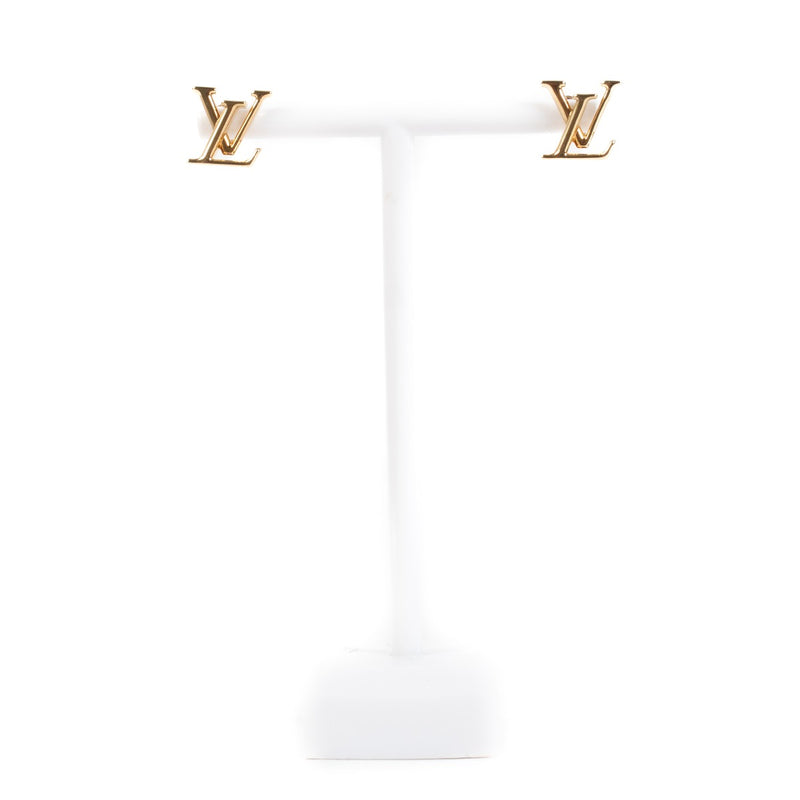 Shop 100% authentic secondhand Louis Vuitton Gold LV Ionic Earrings on Labellov.com