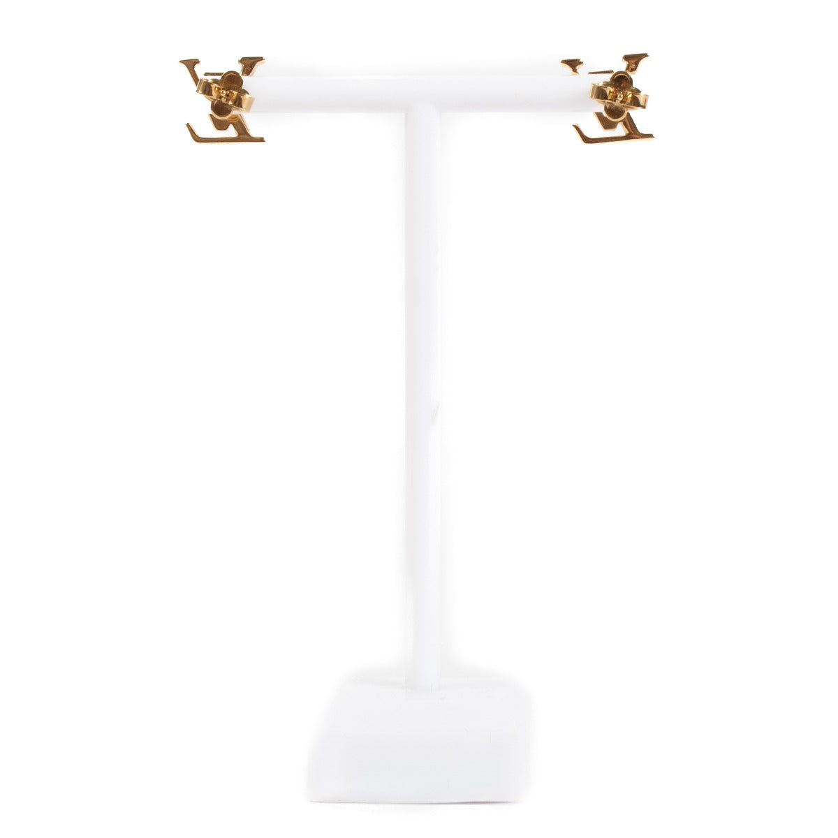 Shop 100% authentic secondhand Louis Vuitton Gold LV Ionic Earrings on Labellov.com