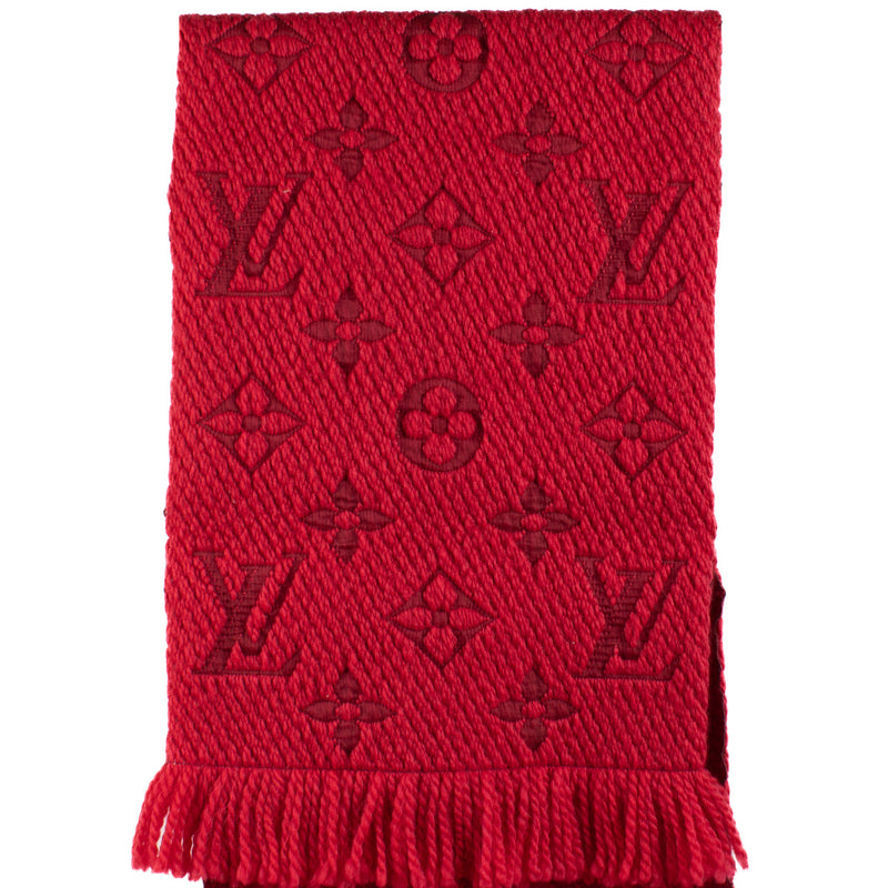Louis Vuitton Red Logomania Scarf