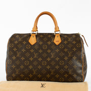Authentic Preloved Louis Vuitton Monogram Speedy 35 on Labellov.com