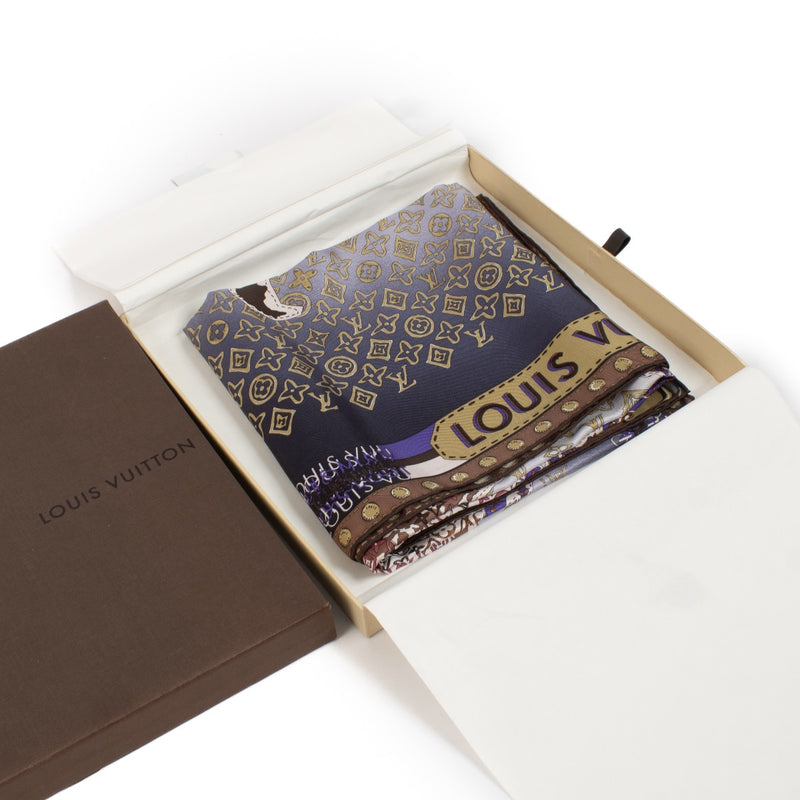 Shop 100% authentic secondhand Louis Vuitton Multicolor Silk 90 Scarf on Labellov.com