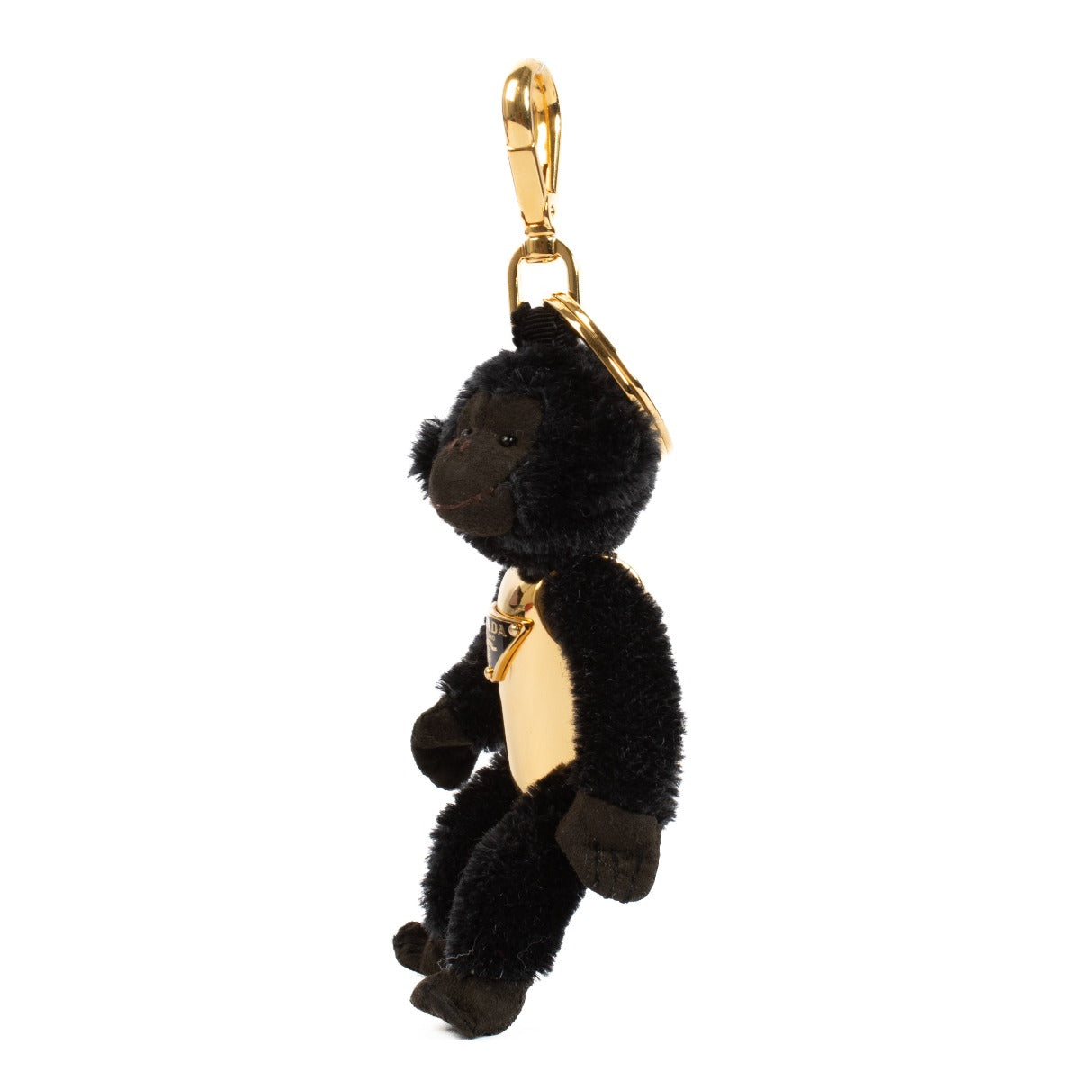 Prada Black Monkey Keychain Bag Charm