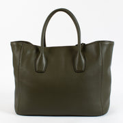 shop 100% authentic second hand Prada Green Kaki Vitello Daino Tote Bag on Labellov.com