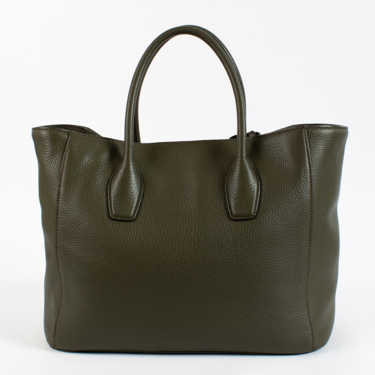 shop 100% authentic second hand Prada Green Kaki Vitello Daino Tote Bag on Labellov.com