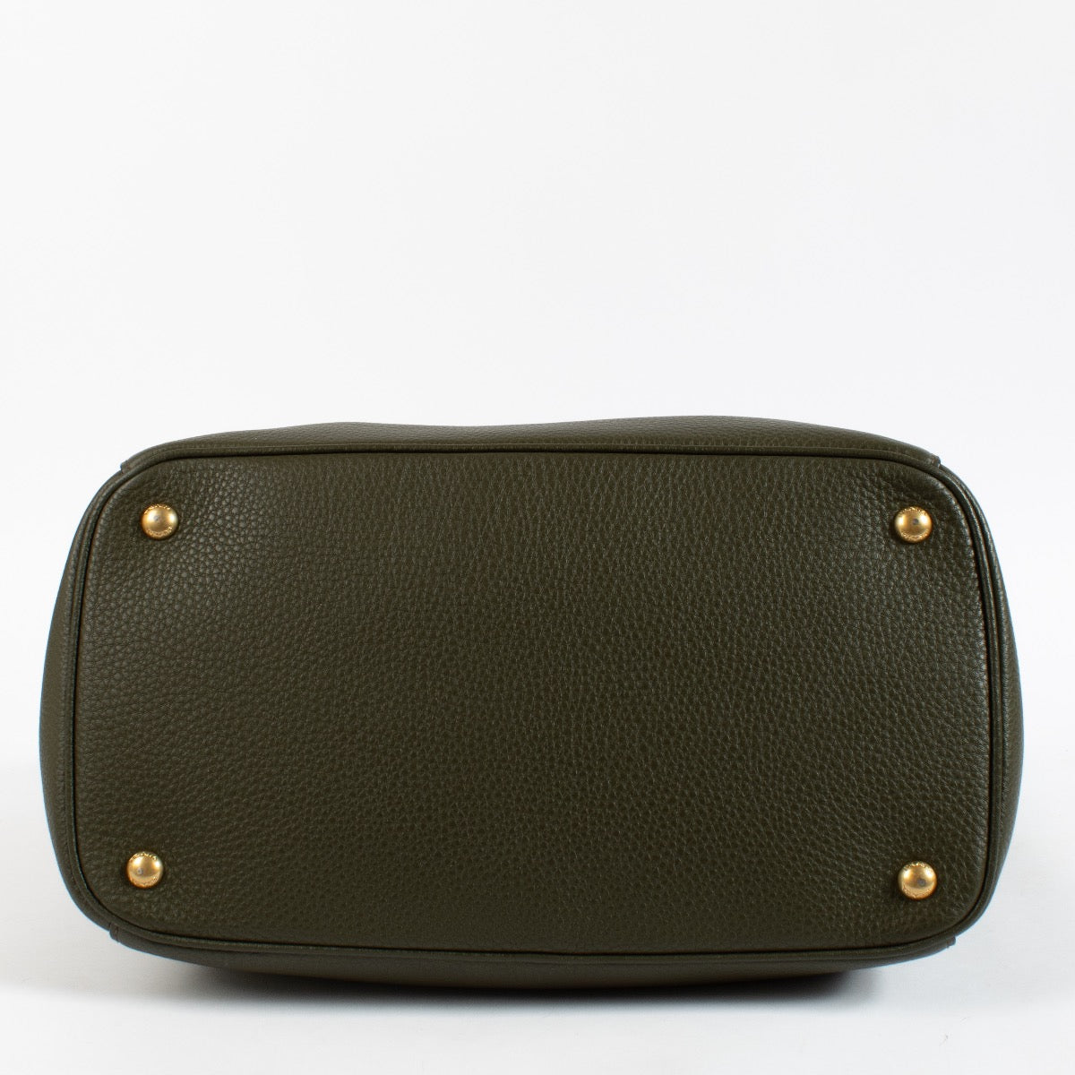shop 100% authentic second hand Prada Green Kaki Vitello Daino Tote Bag on Labellov.com