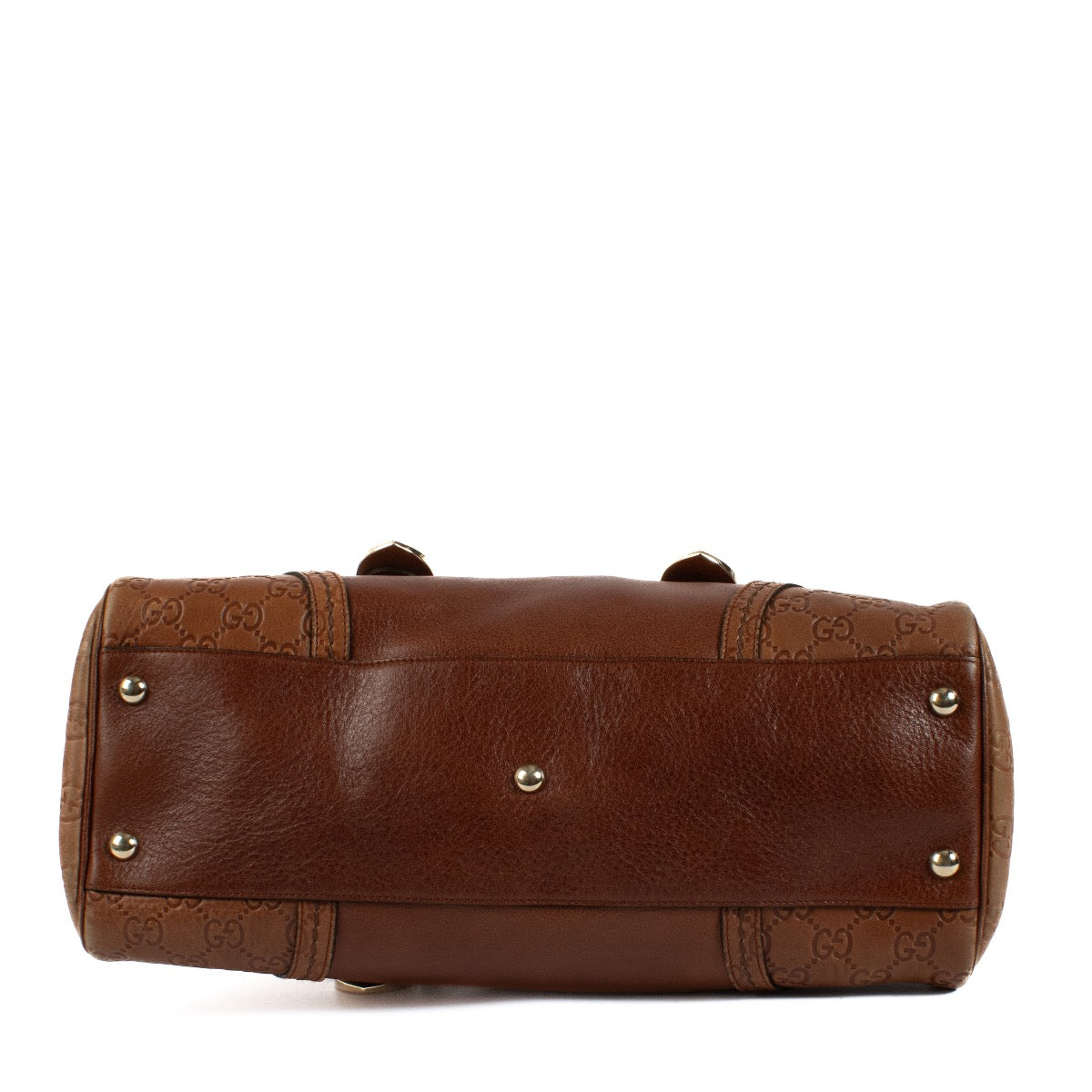 Buy an authentic second hand Gucci Brown Guccissima Signoria Dome Bag in very good condition at Labellov in Antwerp, Brussel, Knokke.