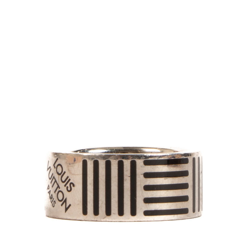 Louis Vuitton Damier Zwarte Ring - Maat M