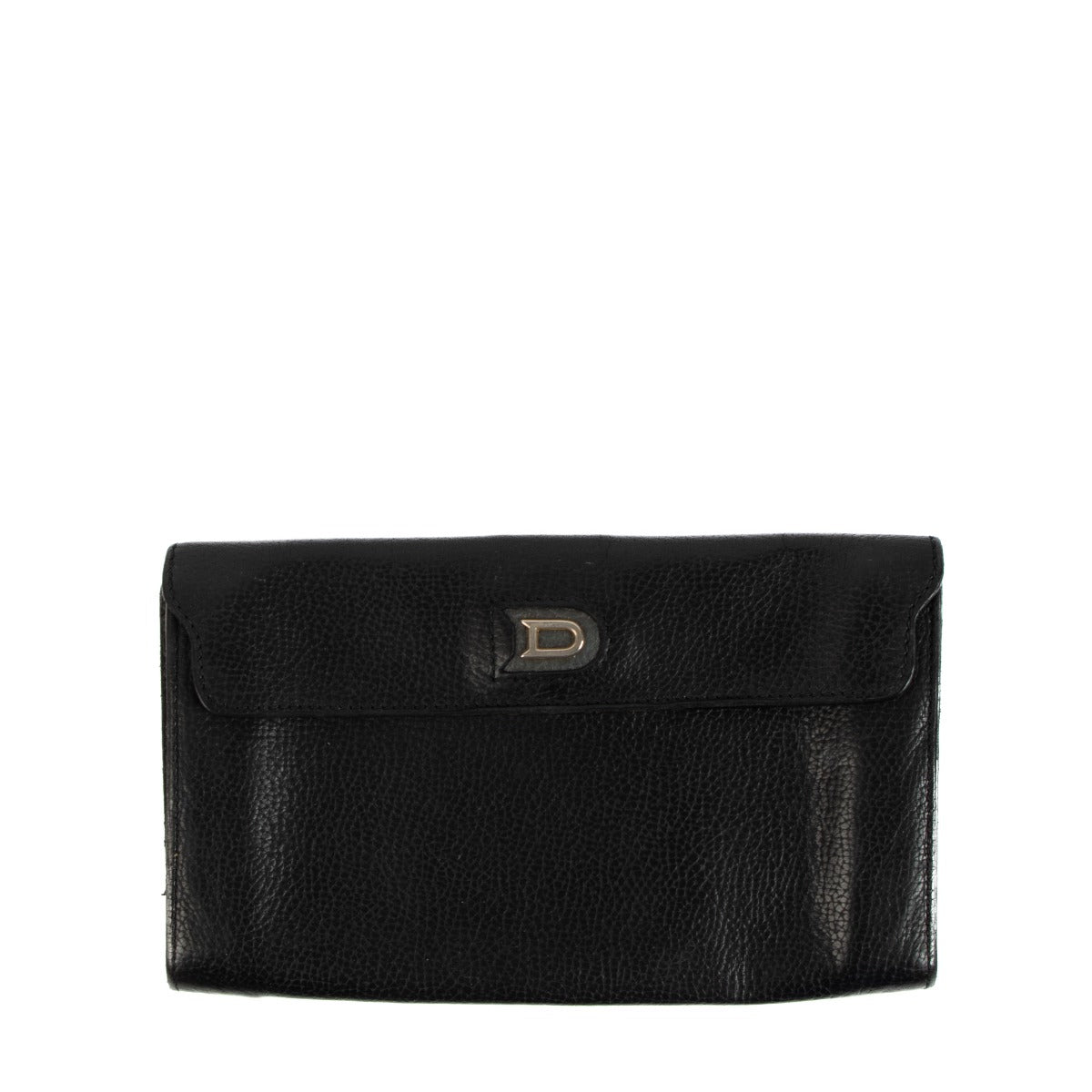 Delvaux Black Leather Long Wallet