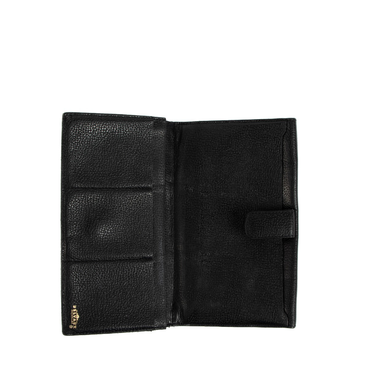 Delvaux Black Leather Long Wallet