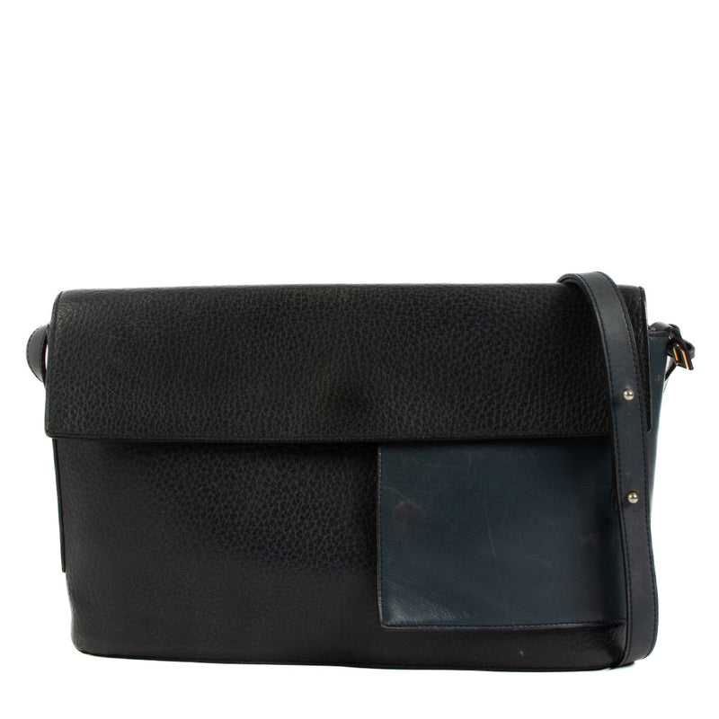 Delvaux Blue Vintage Messenger Bag