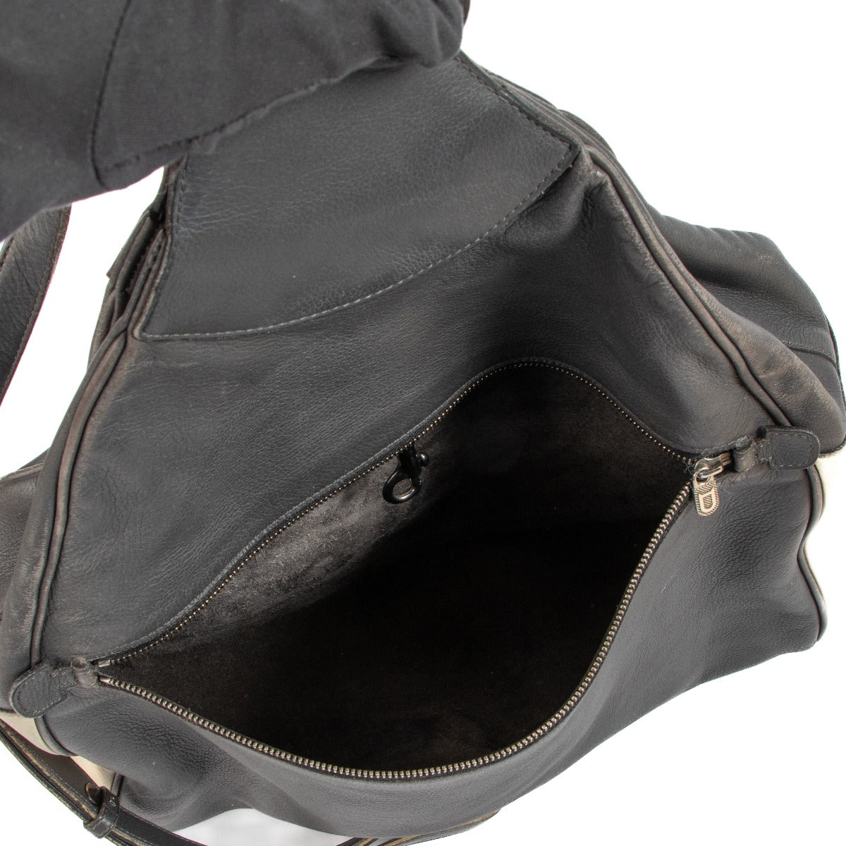 Delvaux 1993 Tweekleurige Leren Amandier Rugzak