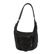 Delvaux Le Pauline PM Black Cerf Shoulder Bag