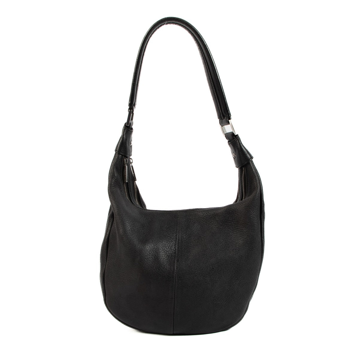 Sac bandoulière Delvaux Le Pauline PM en cuir Cerf noir