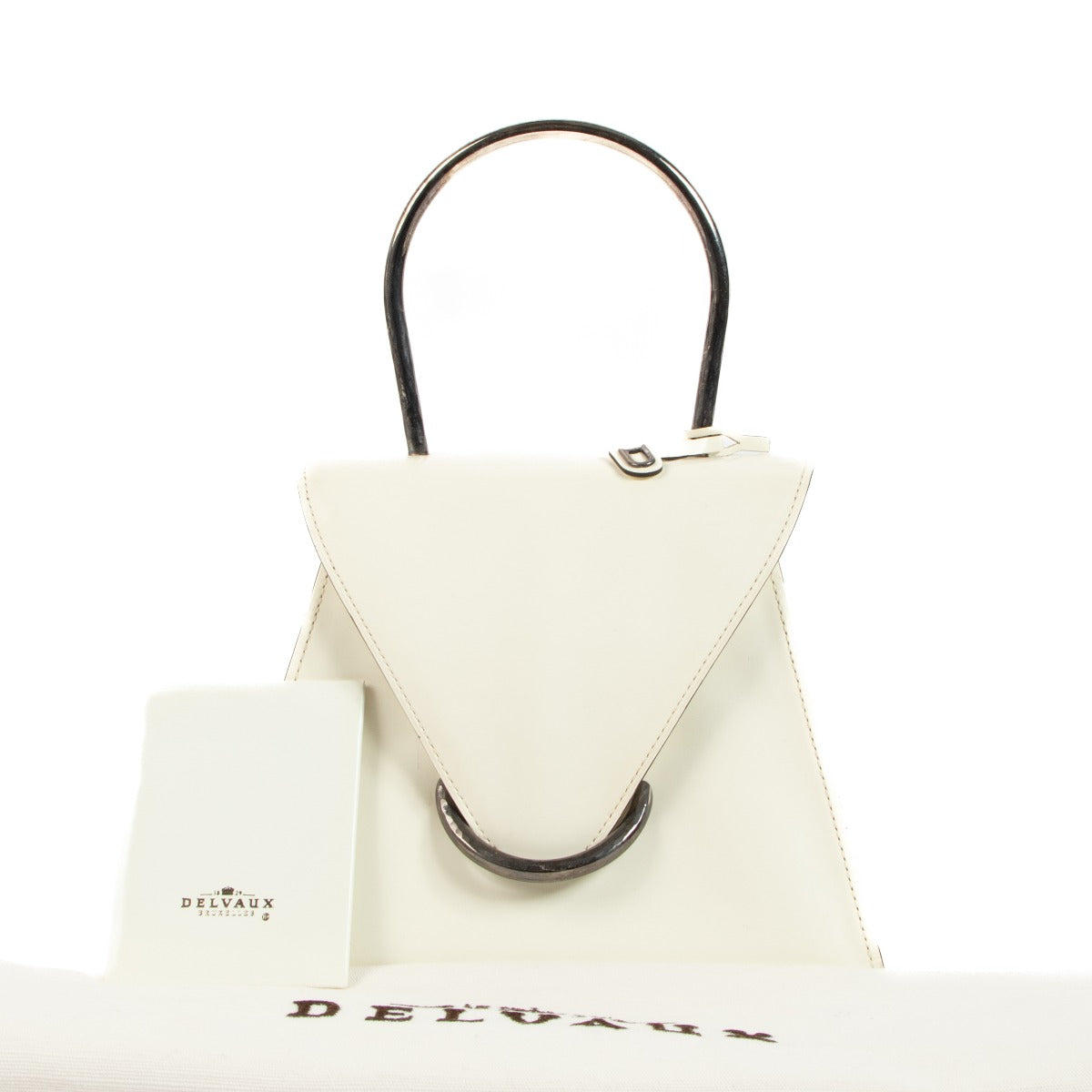 Delvaux UT White Magic Patent Leather Bag