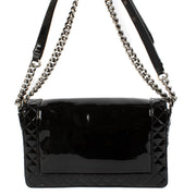 Authentic second hand Chanel Black Patent Large Boy Crossbody Bag on Labellov.com