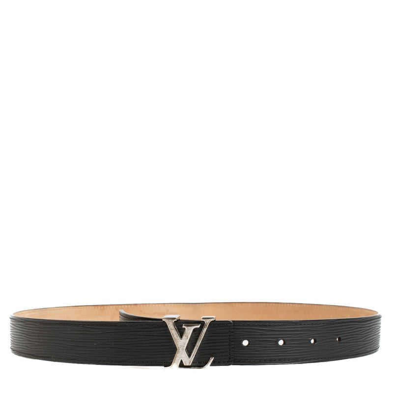 Authentic second hand Louis Vuitton Black Epi Leather Belt - Size 90 on labellov.com