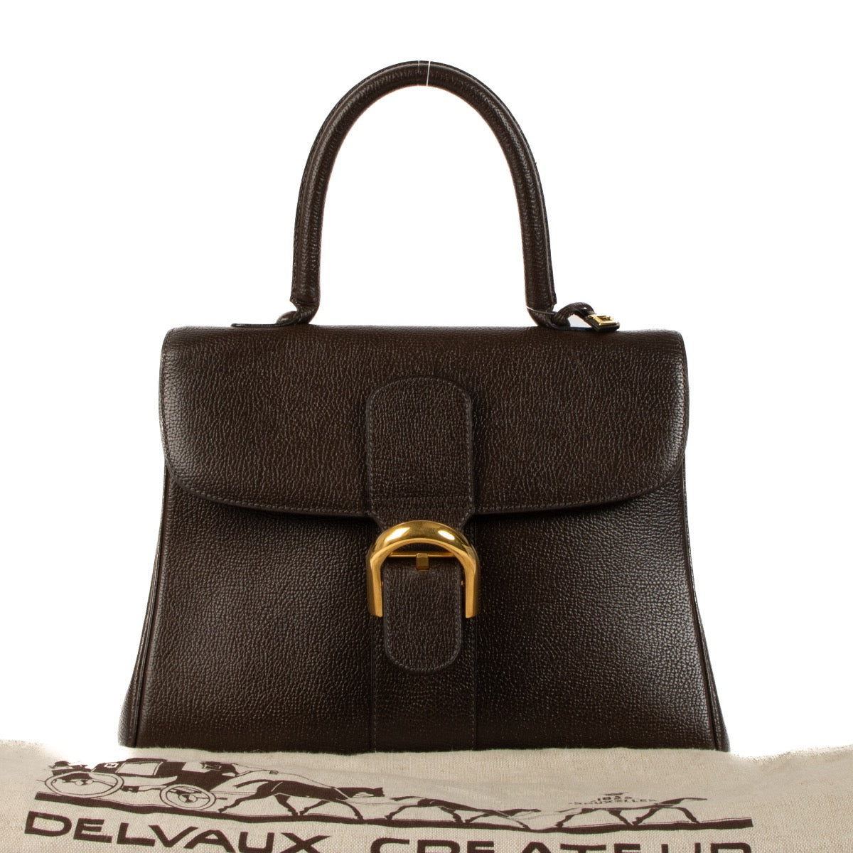 Shop 100% authentic second-hand Delvaux Brown Leather Brillant MM on Labellov.com