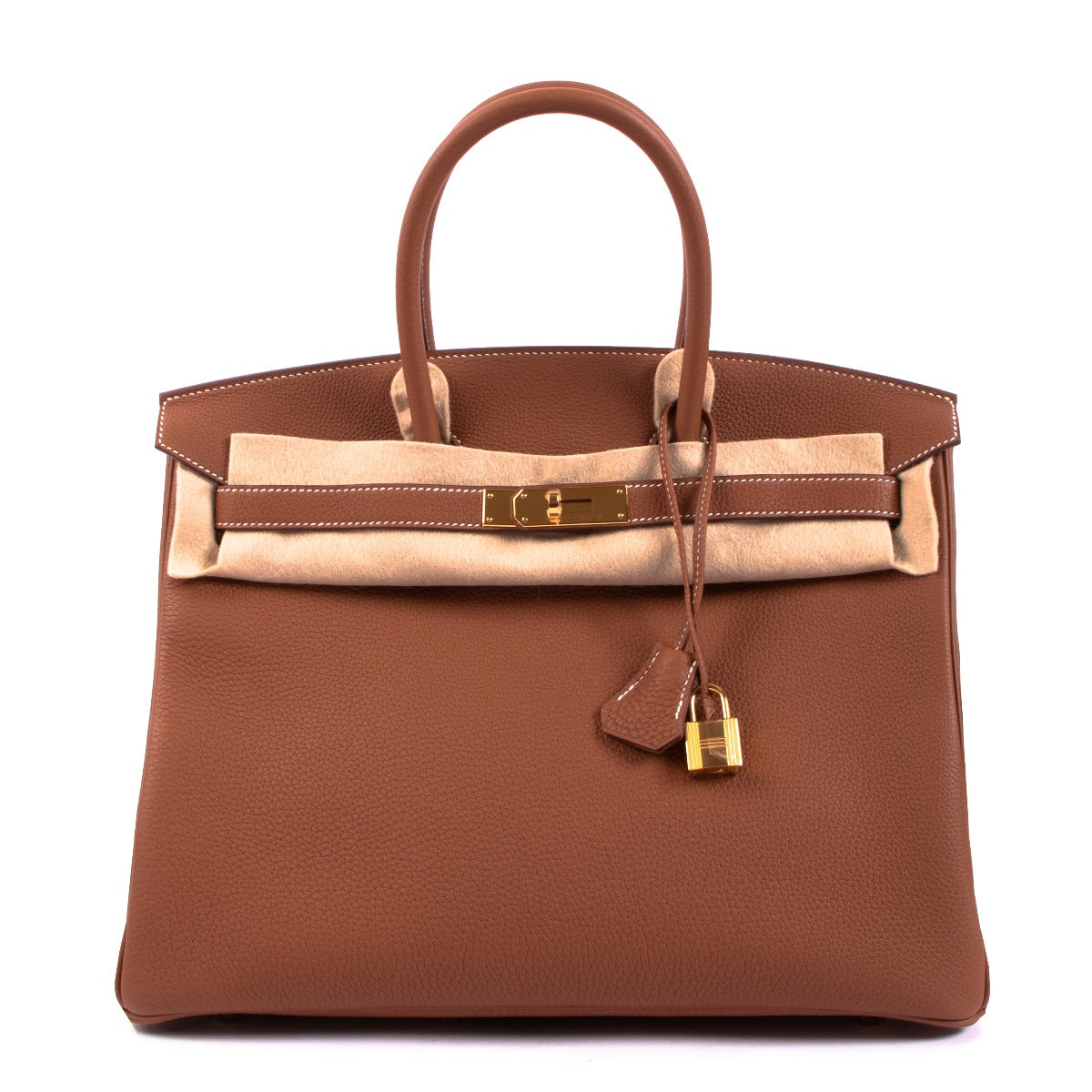Authentic second hand Hermès Birkin 35 Gold on www.labellov.com