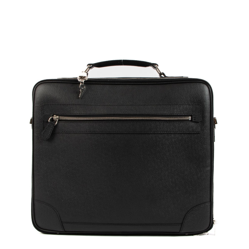 Louis Vuitton Black Taiga Leather Odessa Briefcase
