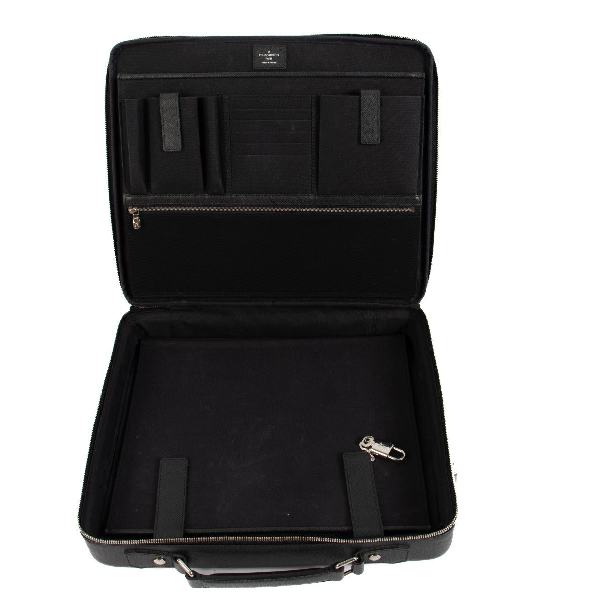 Louis Vuitton Black Taiga Leather Odessa Briefcase