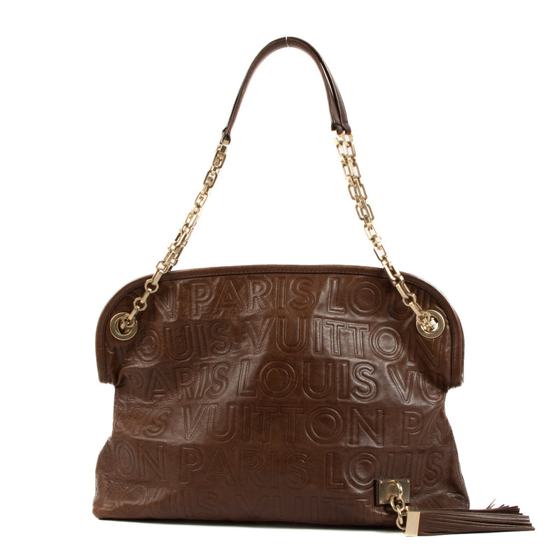 Louis Vuitton Brown Paris Souple Whisper Shoulder Bag