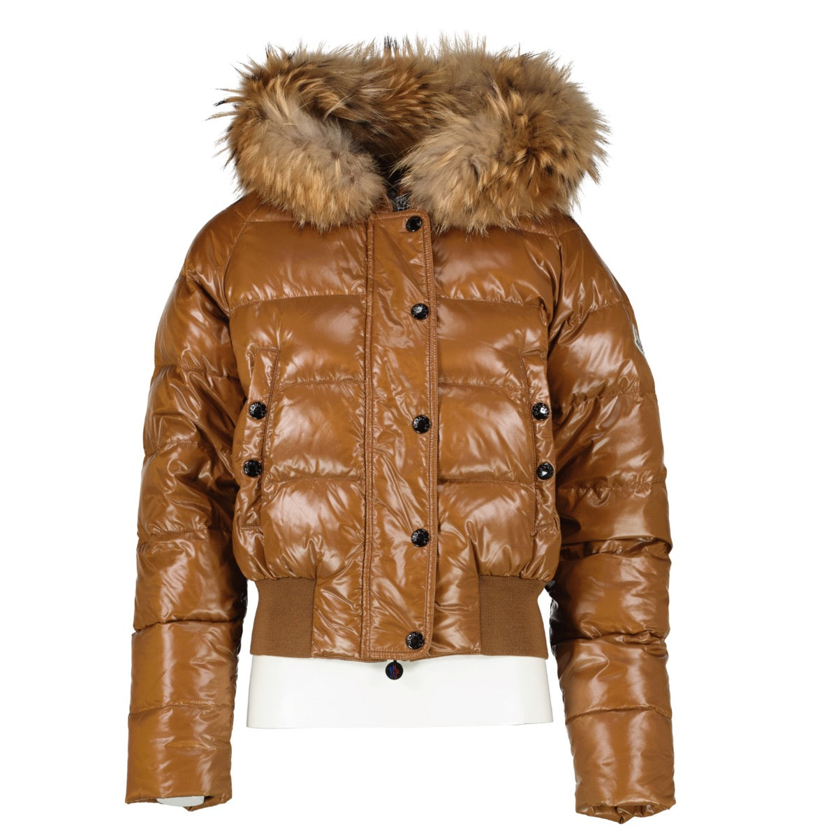 shop 100% authentic second hand Moncler Brown Down Jacket - Size 1 on Labellov.com