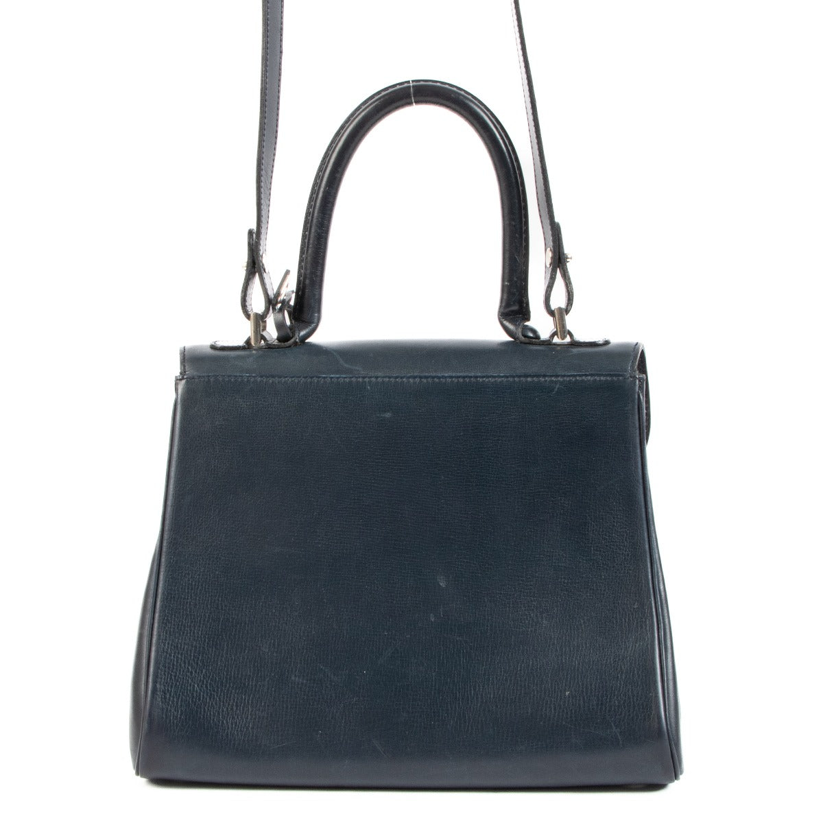 Delvaux Vintage Brillant MM Blue Box Calf