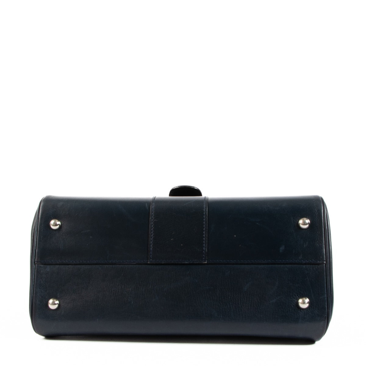 Delvaux Vintage Brillant MM Blue Box Calf