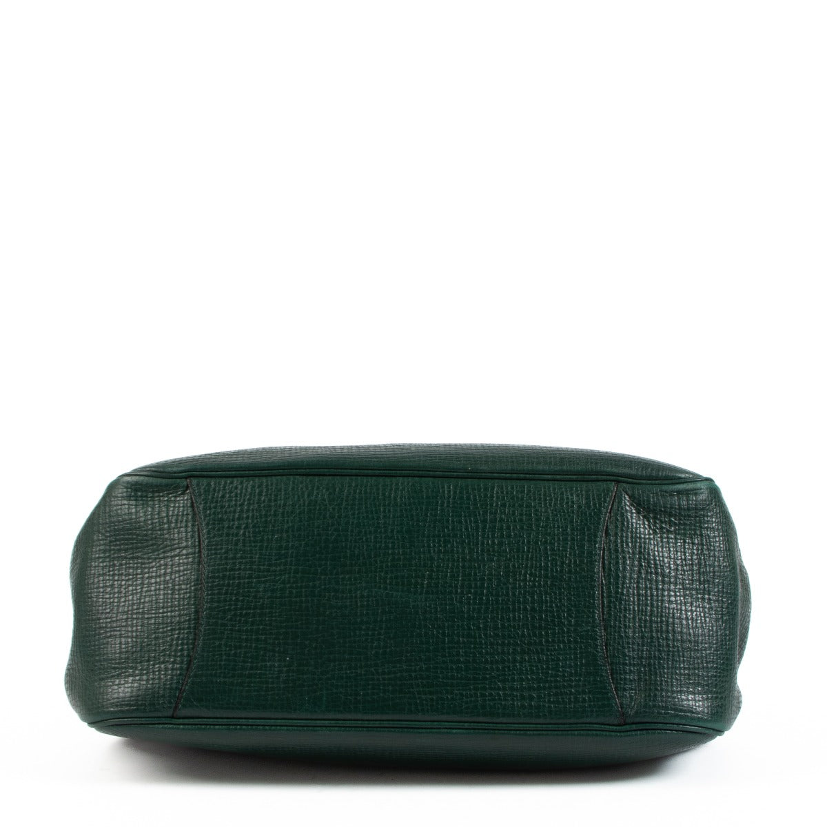 Delvaux Green Leather Turnlock Vintage Shoulder Bag