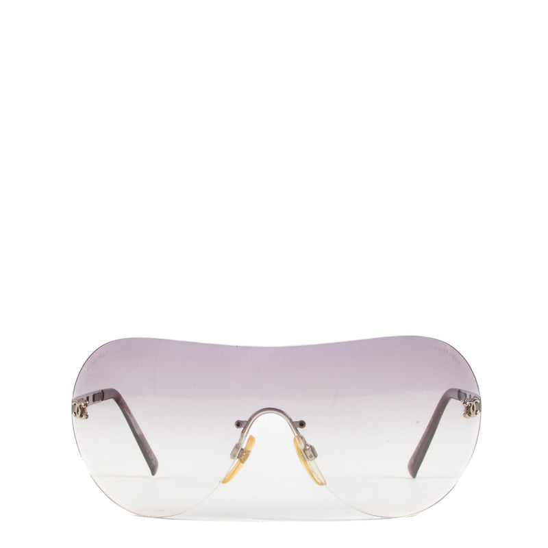 Chanel CC Vintage Rimless Sunglasses