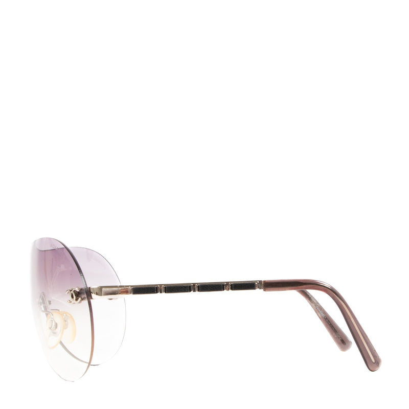 Shop safe online at Labellov in Antwerp this 100% authentic second hand Chanel CC Vintage Rimless Sunglasses