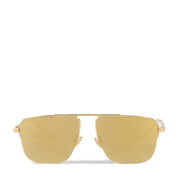 Bottega Veneta BV1149 Gold Mirror Sunglasses