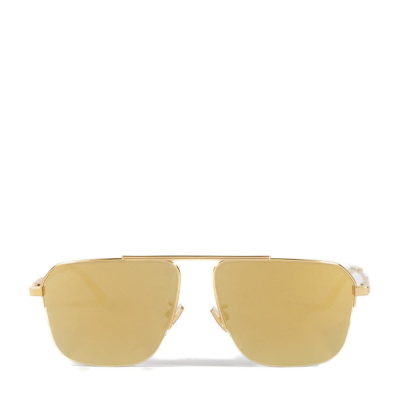 Bottega Veneta BV1149 Gold Mirror Sunglasses