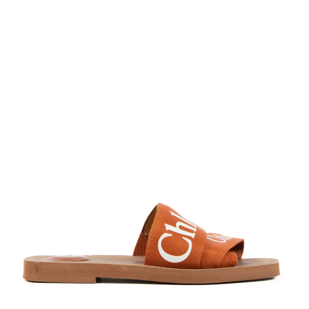 Chloé Brown Woody Slippers - size 36