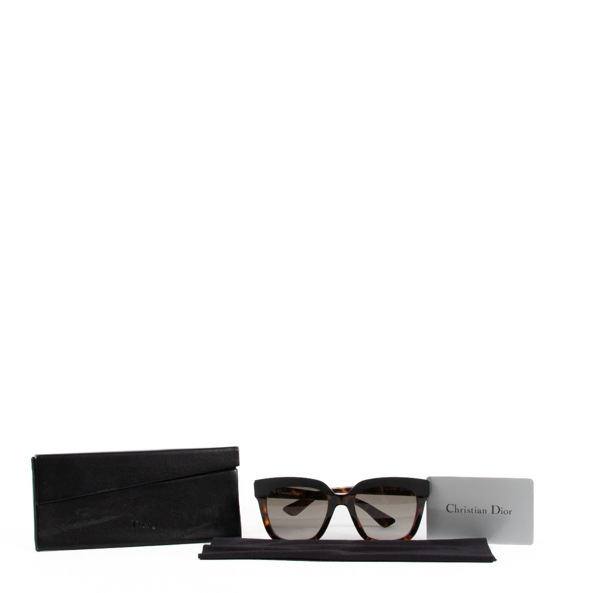 Lunettes de soleil œil-de-chat Christian Dior Soft 1 en acétate marron