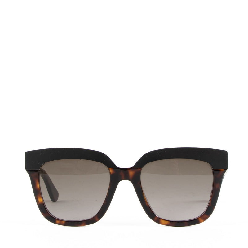Christian Dior Brown Acetate Soft 1 Cat Eye Sunglasses