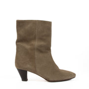 Isabel Marant Etoile Taupe Dyna Suede Ankle Boots
